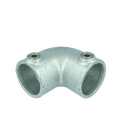 Pipeclamp Angled Elbow 4-10 Degree, Doughty T17629 - silver