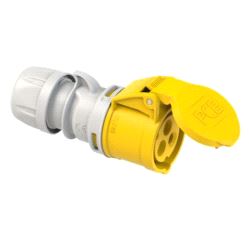 BRU: Kontakt (kabel), CEE HUN 2x16A+J 110V (gul)