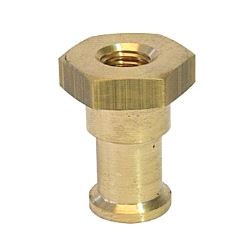 Snap-In Low Profile Socket (M10) for Supaclamp, Doughty G1179 - brass