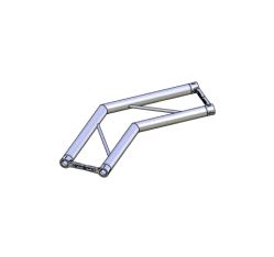 Hjørne, Litec Std FX30SA 2-veis flat 29cm (50x2mm) 135° hori