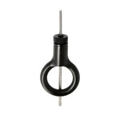 30SV (3mm-102kg) Reutlinger Cable Holder w Ring - black