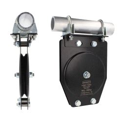 Standard Single Pulley (150mm) 6mm wire, Doughty T42820 wll 150 kg - black