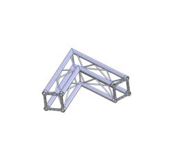 Hjørne, Litec Std QX30SA 2-veis firkant 29cm (50x2mm) 60°
