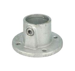 Pipeclamp Base Flange, Doughty T13100 - silver