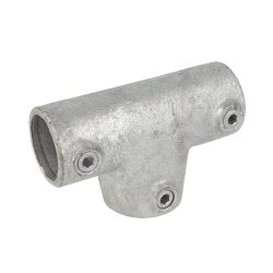 Pipeclamp Angled Two Socket Tee 4-10 Degree, Doughty T17621 - silver