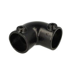 Pipeclamp Elbow 90°, Doughty T1250001 - black