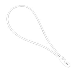 Spannfix stropp, L=27cm - hvit