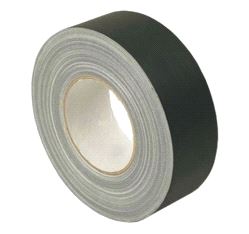 Gaffatape, waterproof (polyeth/spun) 50mm x 50m, svart matt