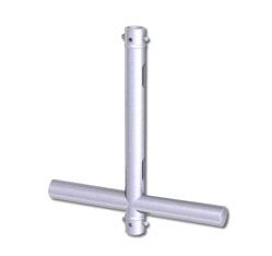 Modular Tee (500mm) with Thru Connector, Doughty T45767 wll 100 kg - silver