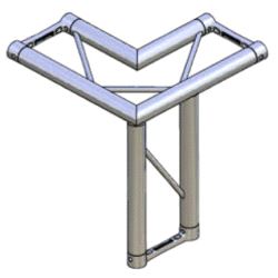 Hjørne, Litec Std FX25S 3-veis flat 25cm (50x1.5mm) left horizontal