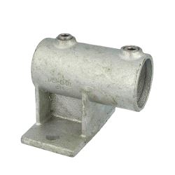 Pipeclamp Railing Side Support Horiz. Size 2 Only, Doughty T14500 - silver