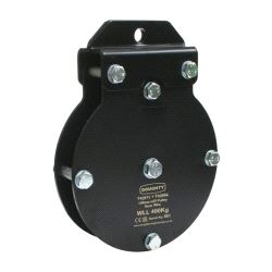 Heavy Duty Awning Profile (200mm Single Sheave) Doughty T42987 wll 600 kg - black