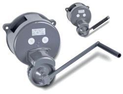 Håndvinsj WH5LBgr 220kg EN17206 2xBrems/Rillet/Valse. 1WH05-0206-0000. Utveksling: 81mm pr. sveivrun