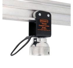 Studio Rail 60 - Cupped Curtain Brake, Doughty T84230 - black
