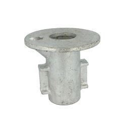 Pipeclamp Ground Socket, Doughty T13400 - silver