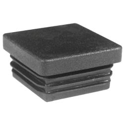 Plastpropp for 40x40x2.5mm stikkbein - svart