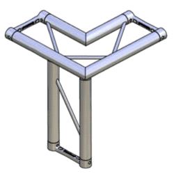 Hjørne, Litec Std FX25S 3-veis flat 25cm (50x1.5mm) right horizontal