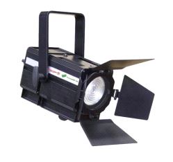 BRU: Fresnell, Spotlight FN LED DMX 50w WW 3000°K 12°-76° hvit