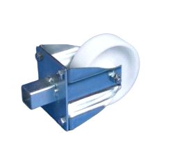 Transporthjul til podier, fast - hvit (stk)