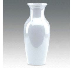 Effektglass Gero, vase H22cm - hvit keramikk (9 stk)