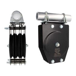 Standard Triple Pulley (150mm) 6mm wire, Doughty T42822 wll 150 kg - black