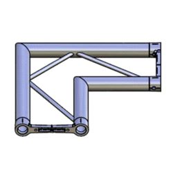 Hjørne, Litec Std FX25S 2-veis flat 25cm (50x1.5mm) 90° horizontal
