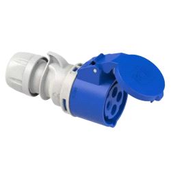 BRU: Kontakt, CEE HUN 3x32A+J 230v 332-9 IP44 (blå)