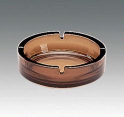 Effektglass Gero, askebeger Ø15cm - røkfarget glass (12 stk)