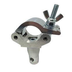 Weld Base Clamp with Half Connector, Doughty T45810 wll 100 kg - silver