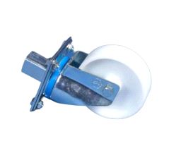 Transporthjul til podier, svingbar med lås - hvit (stk)