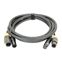 Hybridkabel, DAP FP23 - True1 powerCON han/hun->XLR 5pin 3x1.5mm² 1.5m