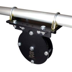 Heavy Duty Universal Plate (Double Pulley) Doughty T42980 wll 600 kg - black