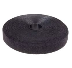 Borrelås (velcro) 20mm svart - HUN - meter