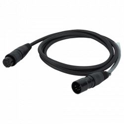 Styrekabel digital, DMX 5pin IP65 XLR DAP - 1.5 meter
