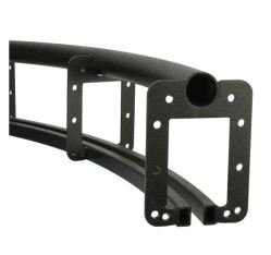 Teppeskinne bue, Six Track 90° Curve 0.60m, Doughty T63733 - svart