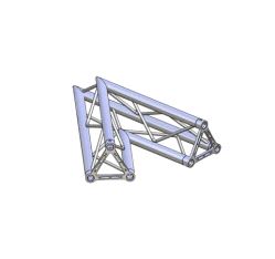 Hjørne, Litec Std TX25SA 2-veis trekant 25cm (50x1.5mm) 45°