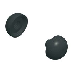 Bunnrør, Plast endestykker - sett han & hun - til Ø50mm