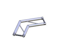 Hjørne, Litec Std FX30SA 2-veis flat 29cm (50x2mm) 120° hori