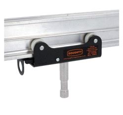 Studio Rail 60 - 4 Wheel Carriage 16mm Spigot-Braked, Doughty T84185 wll 50 kg - black