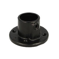 Pipeclamp Base Flange, Doughty T1310001 - black
