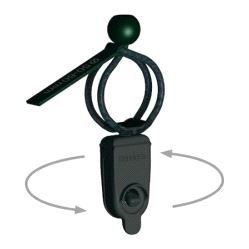 G-Quick 2.0 fastener for flying bars Ø 70-80 mm - svart