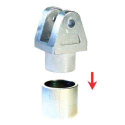 Round Shank Foot Casting (39.5mm) Doughty T58749 - aluminium