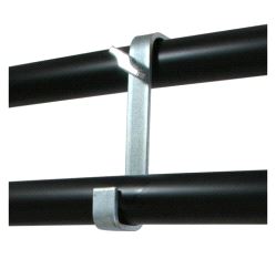 Double Ended 180° Hook Clamp (cc 225mm) Doughty T19800 wll 40 kg - silver