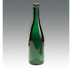 Effektglass Gero, champagne flaske 0,7 liter - grønn (12 stk)