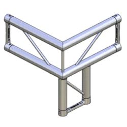 Hjørne, Litec Std FX25S 3-veis flat 25cm (50x1.5mm) left vertical