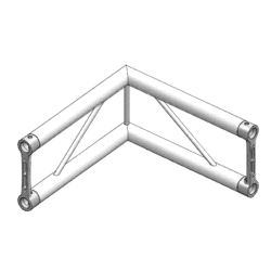 Hjørne, Litec Std FX25S 2-veis flat 25cm (50x1.5mm) 90° vertical