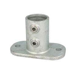 Pipeclamp Railing Base Flange, Doughty T13200 - silver
