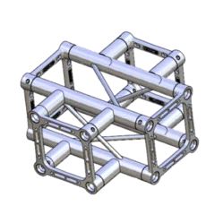 Trosse-kryss, Litec Std QX25SA 4-veis firkant 25cm (50x1.5mm)