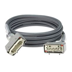 Multikabel, LectraFlex 18x2.5mm² m/Harting 16p, svart - 15m