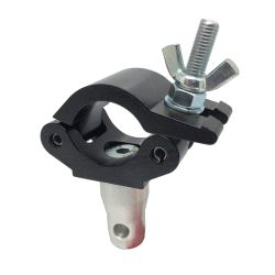 Weld Base Clamp with Half Connector, Doughty T45811 wll 100 kg - black